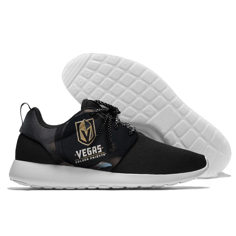 Women's NHL Vegas Golden Kninghts Roshe Style Lightweight Running Shoes 001
